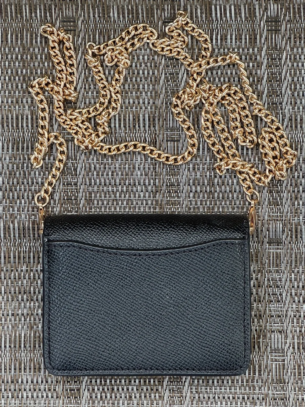Coach Mini Wallet On A Chain Black Brand New!